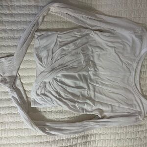 Alo White Long Sleeve Top